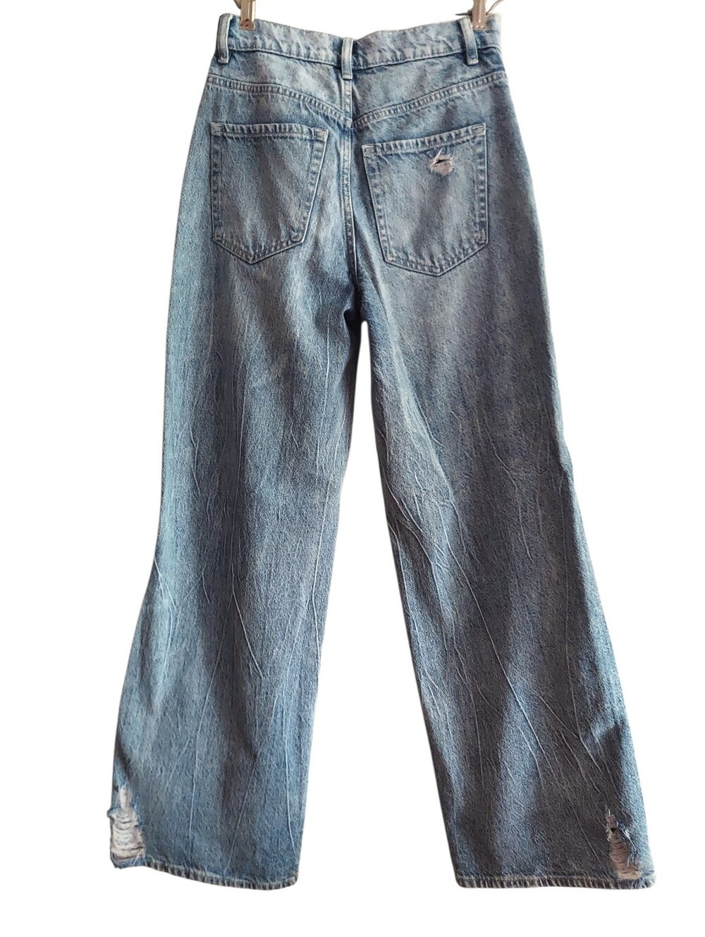 PLAYBOY X Pacsun Light Blue Wide-Leg Jeans - Picture 2 of 5